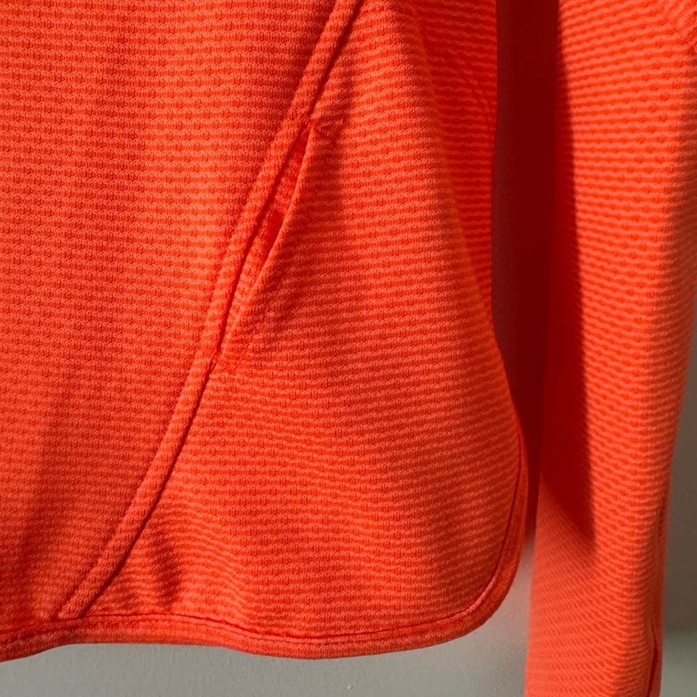 Nike Dri-FIT Running Cowl Neck Pullover Neon Orange Small - Picture 4 of 7